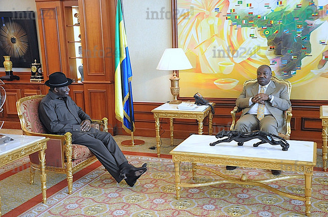 Un ancien président nigérian reçu en audience par Ali Bongo